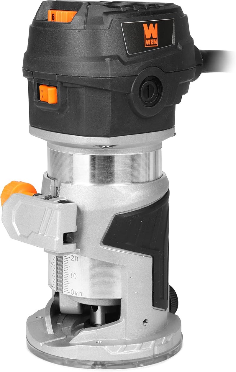 Wen RT1460 6-Amp Handheld 1/4-Inch Variable Speed Laminate Trim Router for Woodworking - Image 1